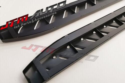 Heavy Duty Shark Bar Black Off road Side Steps to suit Isuzu D-max Dmax 2020+