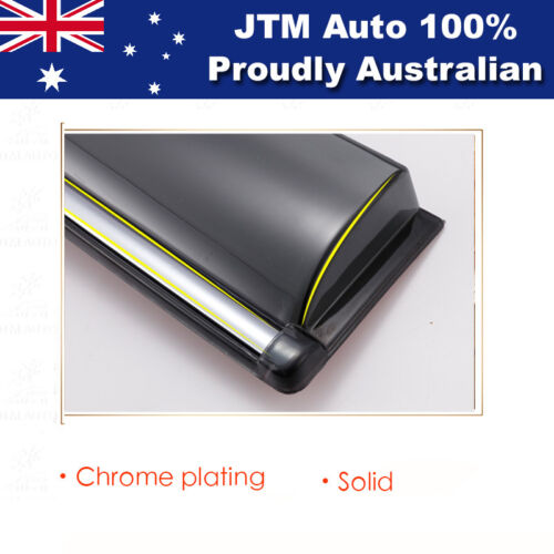 INJ Chrome Weather Shield Weathershield Window Visors to suit LDV T60 2017+