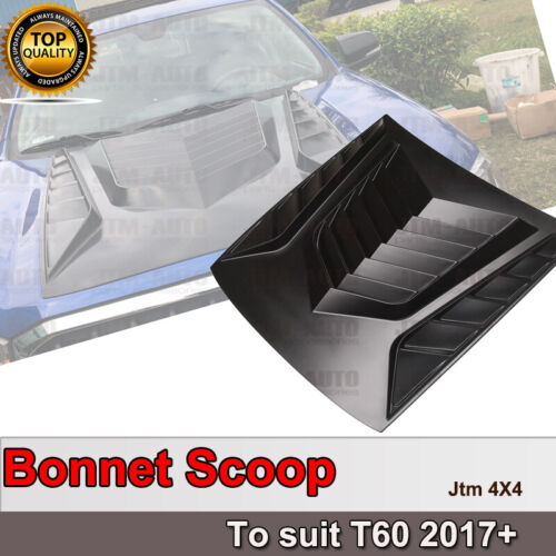 Big Matte Black Bonnet Scoop Hood to suit LDV T60 2017-2021