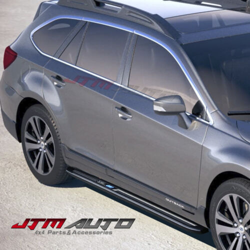 Subaru Outback Step Black Aluminium Running Board Side Steps to suit Subaru Outback 2015-2 ...