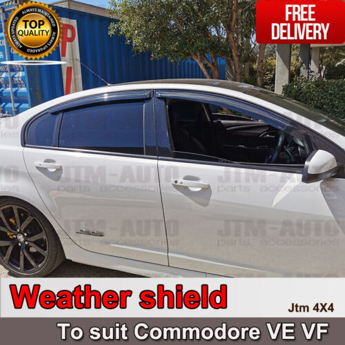 Premium Weather Shield Window Visors weathershield for Holden Commodore VE VF