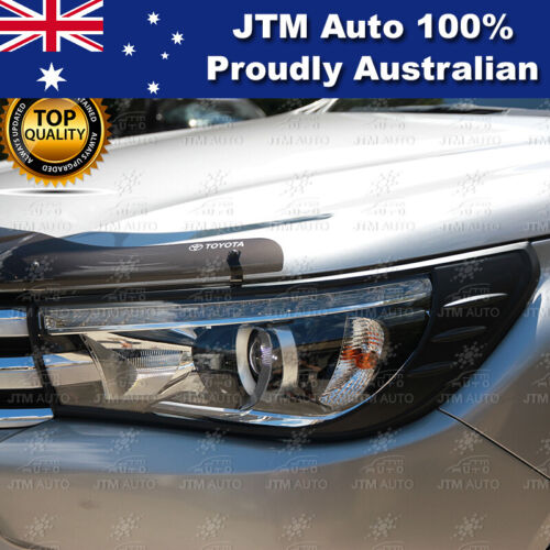 MATT Black Head Light Cover Trim to suit Toyota Hilux 2015-2019 (SR5 ONLY)