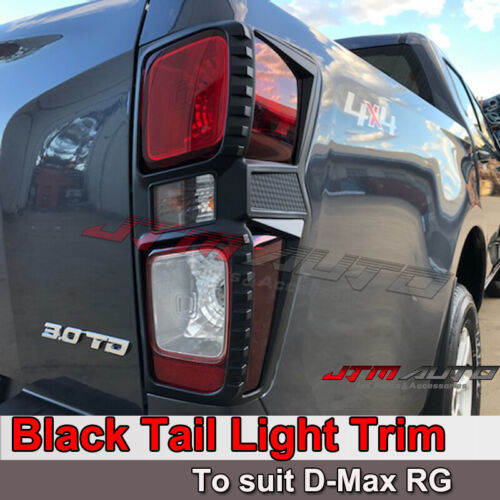 MATT Black Tail Light Cover Trim to suit Isuzu D-max Dmax 2020+