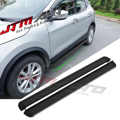 Black Aluminium Running Board Side Steps to suit Nissan Qashqai J11 2015+