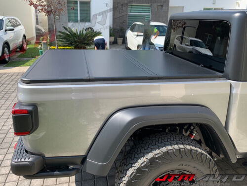 Aluminum Tri-Fold Folding Hard Tonneau Cover to suit Jeep Gladiator 2020+