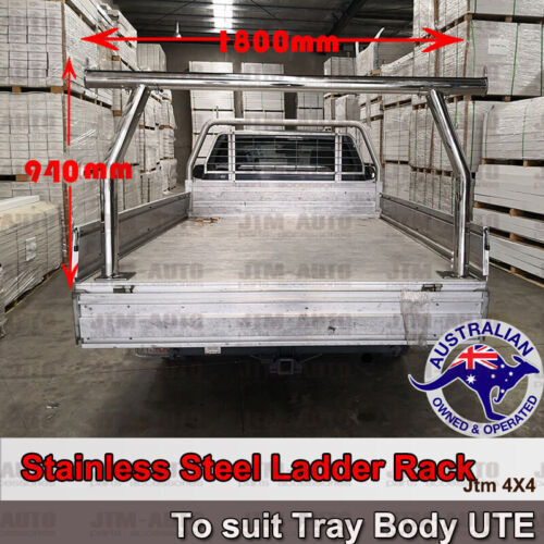 Universal Stainless Steel Ladder Rack Roll Bar For Ute Trays Body H:940mm/1070mm