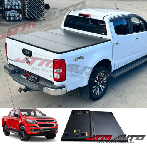 Aluminum Tri-Fold Folding Hard Tonneau Cover to suit Holden Colorado 2012-2020