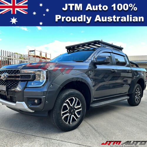 To suit NEW GEN Ford Ranger XLT XLS Black Fender Flares Wheel Arch 2022+ MY22