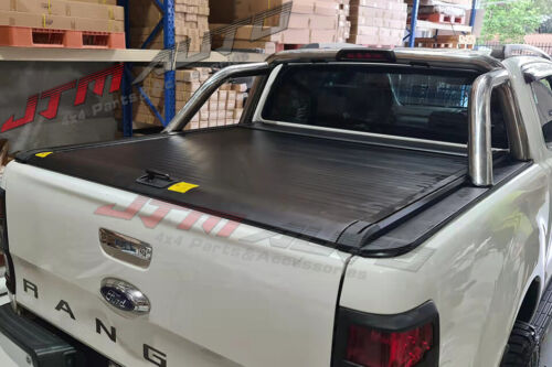 Alloy Roller Shutter Tonneau Hard Lip with LED to suit Ford Ranger PX 2011-2021