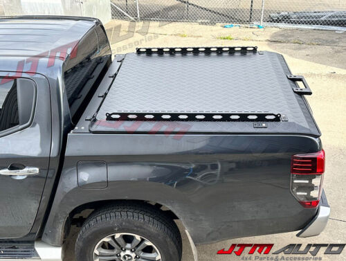 Black Aluminum Hard Lid Tonneau Cover Strut Lift to suit Mitsubishi Triton MQ MR