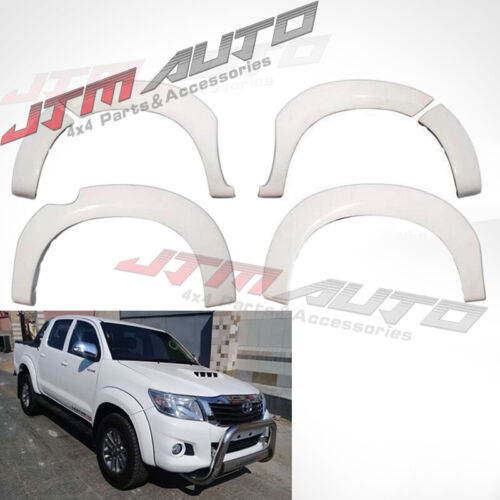 OEM White 6 pcs Fender Flares Wheel Arches To suit Toyota Hilux N70 2011-2015