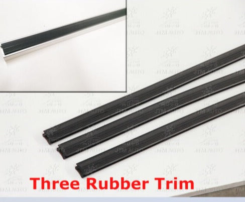 3 X 6“ Black Aluminium Heavy Duty Roof Racks For Gutter Rail Mount Vehicles