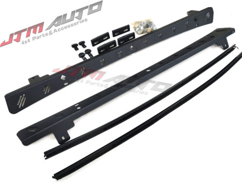 Black roof racks brackets kits roof rails to suit VW Volkswagen Amarok 2023