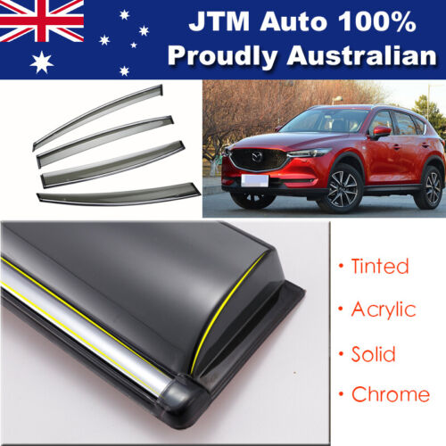 Bonnet Protector Guard + Weather Shields Visor to suit Mazda CX5 CX-5 2017-2020