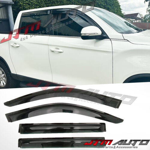 Premium Weather Shield Weathershield Window Visor to suit SsangYong Musso 2018+