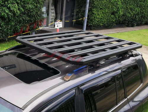 Aluminium Alloy Heavy Duty Roof Rack Flat Platform Carrier Basket with Clamps