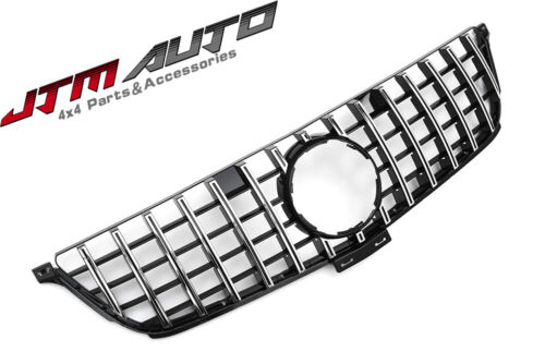 Chrome AMG GT Style Front Bumper Grille Grill For Mercedes-Benz ML-Class W166