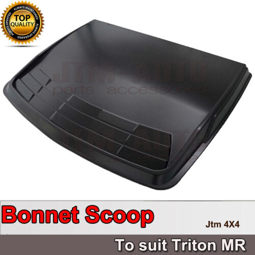 Matt Black Bonnet Scoop Hood Cover to suit Mitsubishi Triton MR 2019+