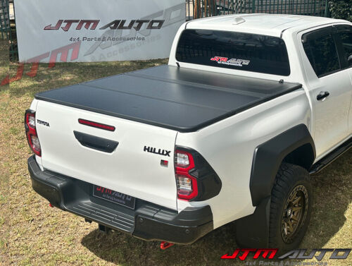 Aluminium Tri-Fold Folding Hard Tonneau Cover Suits Toyota Hilux GR Sport 2023+