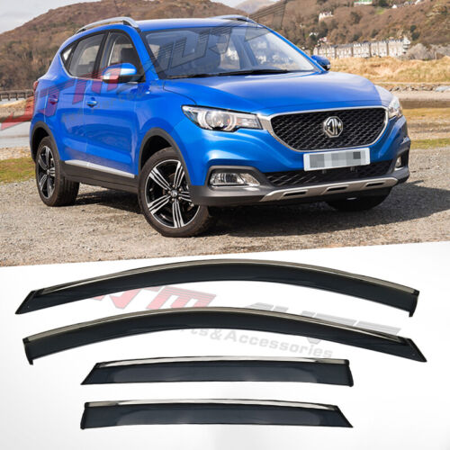 Chrome Weather Shield Weathershield Window Visor For MG ZS / ZST / ZS EV 2018+