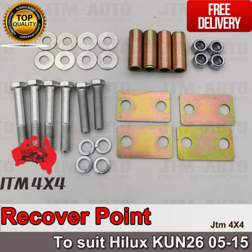 Recovery Tow Point Kit 3250 KG & Hitch to suit Toyota Hilux Kun26 2005-2015