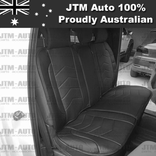 PREMIUM Black PU leather Waterproof Seat Covers for Ford Ranger PX 2012-2018