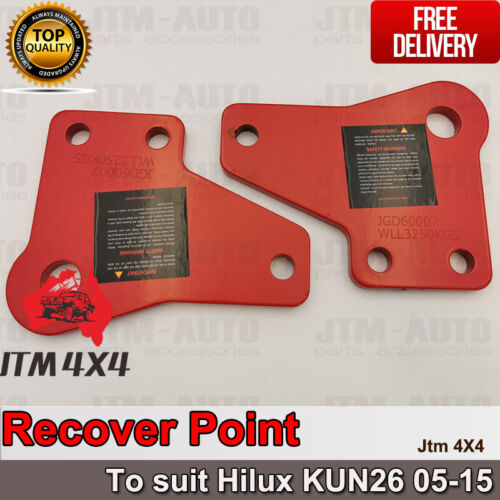 Recovery Tow Point Kit 3250 KG & Hitch to suit Toyota Hilux Kun26 2005-2015