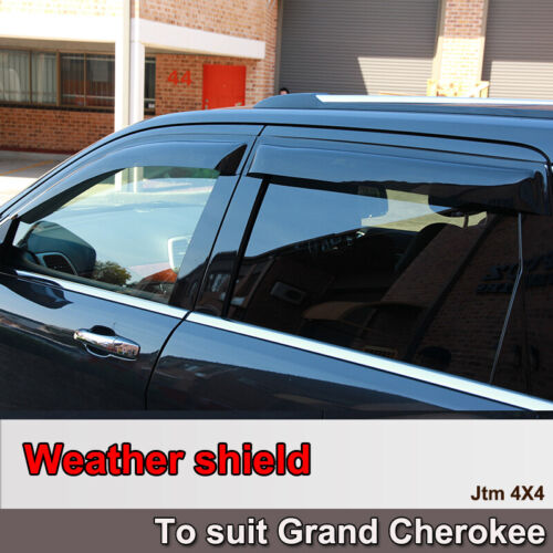 Premium Weather Shield Weathershields Window Visor For Jeep Grand Cherokee 2010+