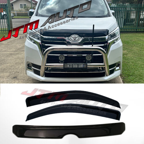 Bonnet Protector Guard + Weather Shield Window Visor tosuit Toyota Granvia 2021+