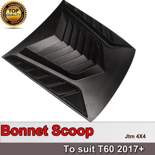 Big Matte Black Bonnet Scoop Hood to suit LDV T60 2017-2021