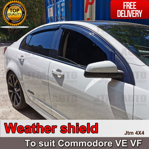 Premium Weather Shield Window Visors weathershield for Holden Commodore VE VF