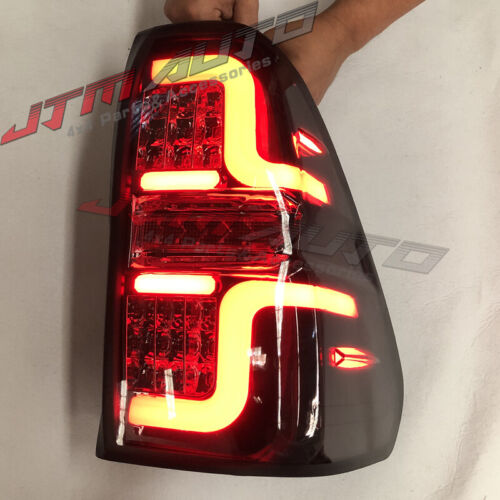 Smoked Full Sequential Led Tail Lights to suit Toyota Hilux N70 2005-2014