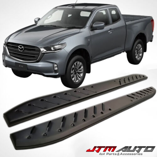 Heavy Duty Shark Bar Side Steps Mazda BT-50 BT50 Freestyle Super Extra Cab 20+