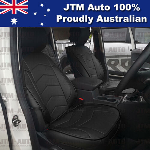 PREMIUM Black PU leather Waterproof Seat Covers for Volkswagen Amarok 2010-2018