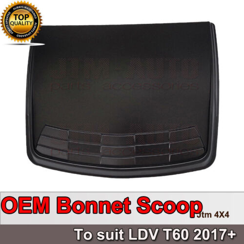 Matt Black Bonnet Scoop Hood Cover to suit LDV T60 2017-2021