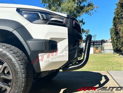 Wrinkle Black Bar Steel Grille Guard to suit Toyota Hilux Rogue N80