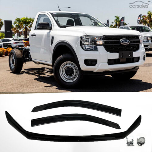 Bonnet Protector Guard + Weather Shield Window Visor for Ranger Single Cab 2022+