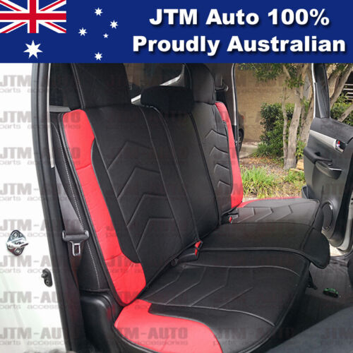 PREMIUM Red PU leather Waterproof Seat Covers to suit Toyota Hilux 2015-2018