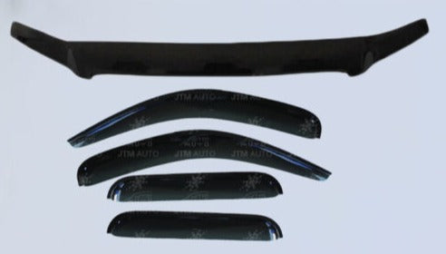Bonnet Protector + Window Visor Weather shields to suit Ford Ranger PJ ...