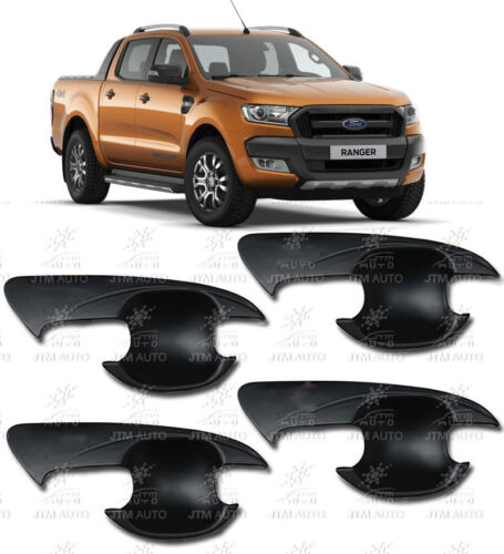 MATT Black Handle Bowl Cover Protectors Suits Ford Ranger PX PX2 2012-2018