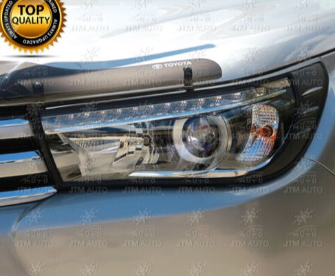 MATT Black Head Light Cover Trim to suit Toyota Hilux 2015-2019 (SR5 ONLY)