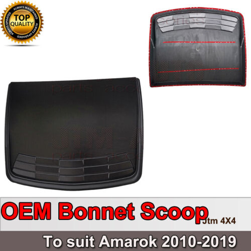 Matt Black Bonnet Scoop Hood Cover to suit VW Volkswagen Amarok 2010-2021