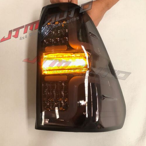 Smoked Full Sequential Led Tail Lights to suit Toyota Hilux N70 2005-2014