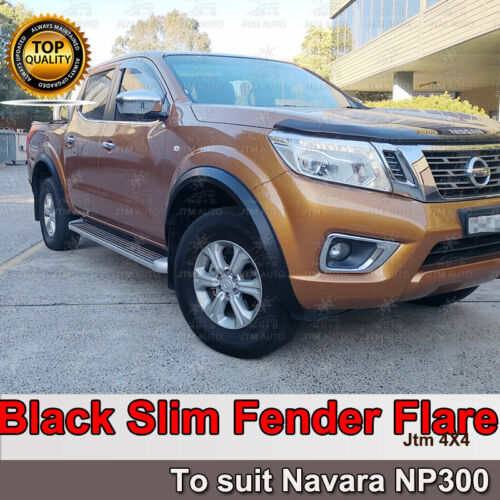 Matt Black Slim Fender Flare Wheel Arch to suit Nissan Navara NP300 2014-2020