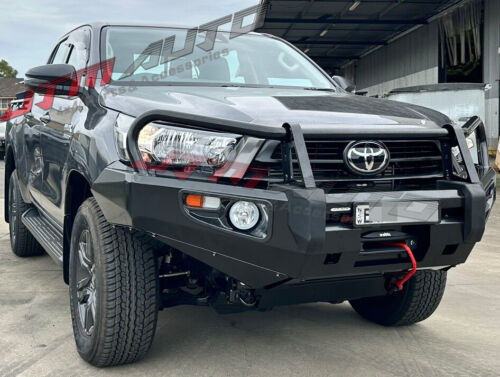 JTM Deluxe Steel ADR Bull Bar Winch Compatible to suit Toyota Hilux N80 2020+