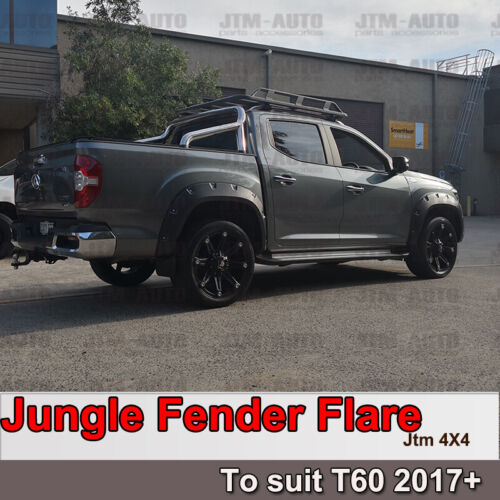 Jungle Black Fender Flares Wheel Arch Pocket Style to suit LDV T60 2017-2021