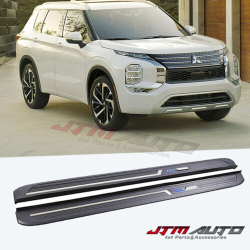 Black Aluminium Running Board Side Steps to suit Mitsubishi Outlander 2022+