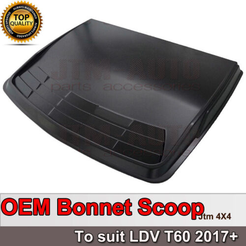 Matt Black Bonnet Scoop Hood Cover to suit LDV T60 2017-2021