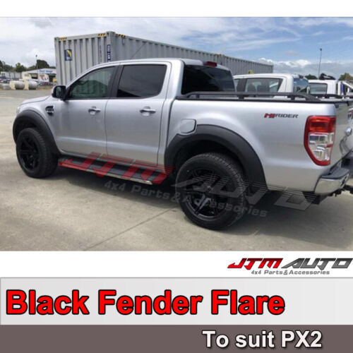 Matt Black OEM Fender Flares Black Guard Trim Fits To Ford Ranger PX2 2016-2018