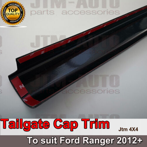 Tailgate Cap Protection Cover Trim Black to suit Ford Ranger PX PX2 PX3 2012+